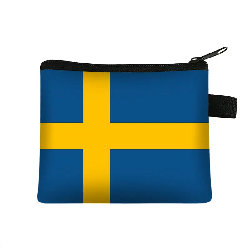 National Flag Print Coin Purses Algeria Spain Haiti Israel Women Wallet Saudi Arabia Men Purse Small Handbag Money Coin Bags - Image 25