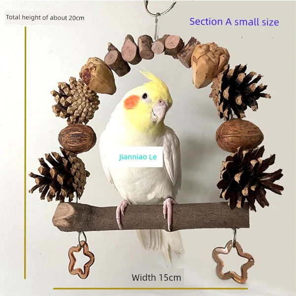 Natural Log Stainless Steel Peony Xuanfeng Ba Ge Swing - Image 13