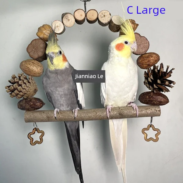 Natural Log Stainless Steel Peony Xuanfeng Ba Ge Swing - Image 18
