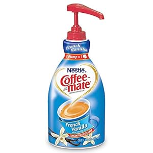 Nestle Coffee mate Liquid Creamer Pump, French Vanilla (1.5 L) (5 Pack) - Image 2