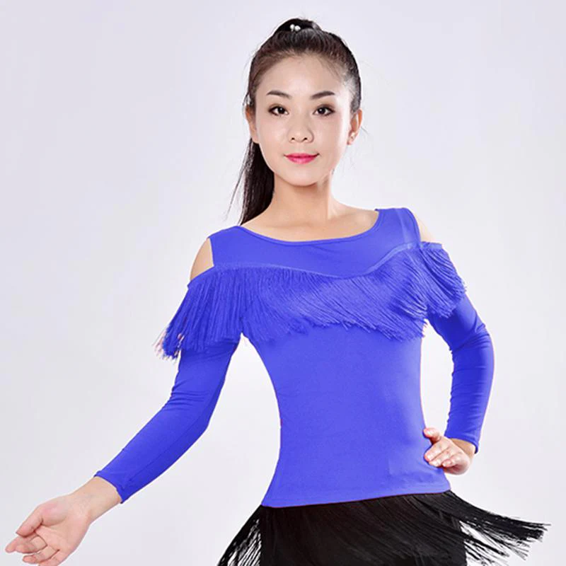 New 2021 Latin Modern Dance Suits Women/girls Sexy Fringes Long Pants Ballroom/tango/rumba/latin Dresses Clothings For Dancer - Image 2
