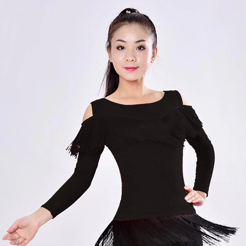 New 2021 Latin Modern Dance Suits Women/girls Sexy Fringes Long Pants Ballroom/tango/rumba/latin Dresses Clothings For Dancer - Image 9