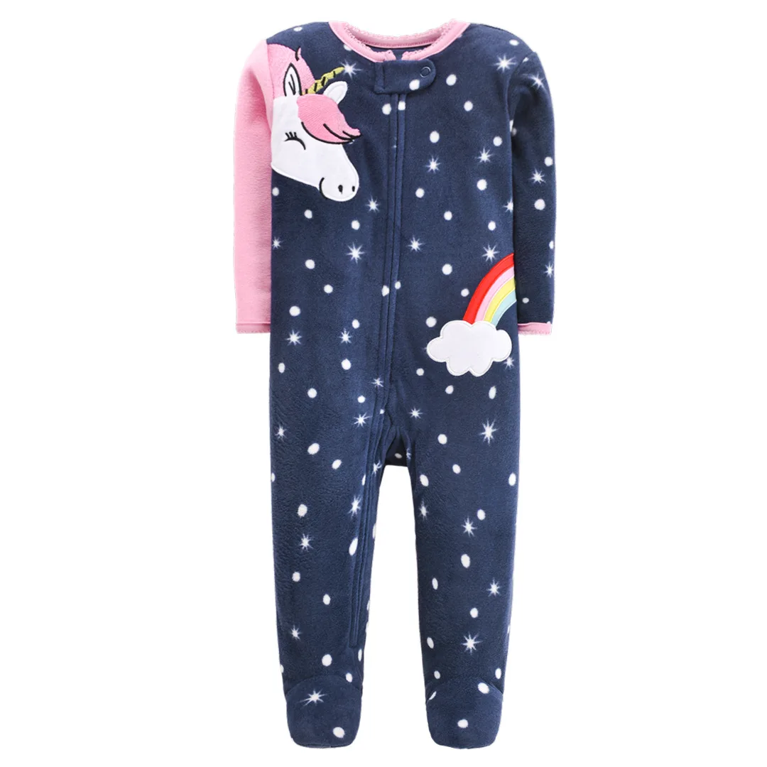 New 2023 Baby Rompers For Girl Clothing Pink Cartoon New Born Baby Clothes One Pieces Pajamas Fleece Newborn Jumpsuit Costume - Image 10
