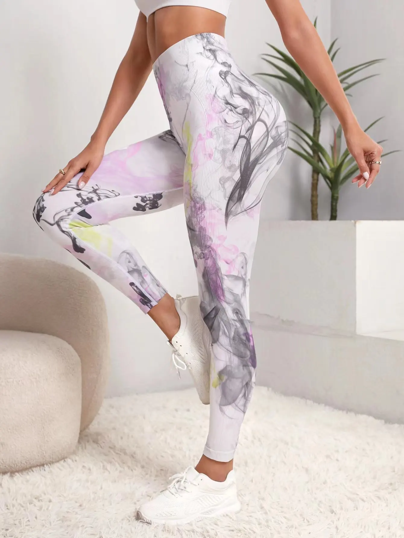 New 3D Print Tie Dye Sports Pants Women Seamless Leggings High Waist Fitness Push Up Leggings Gym Clothing Workout Tights - Image 10