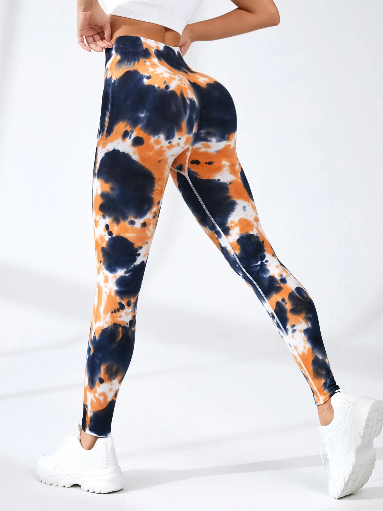 New 3D Print Tie Dye Sports Pants Women Seamless Leggings High Waist Fitness Push Up Leggings Gym Clothing Workout Tights - Image 13