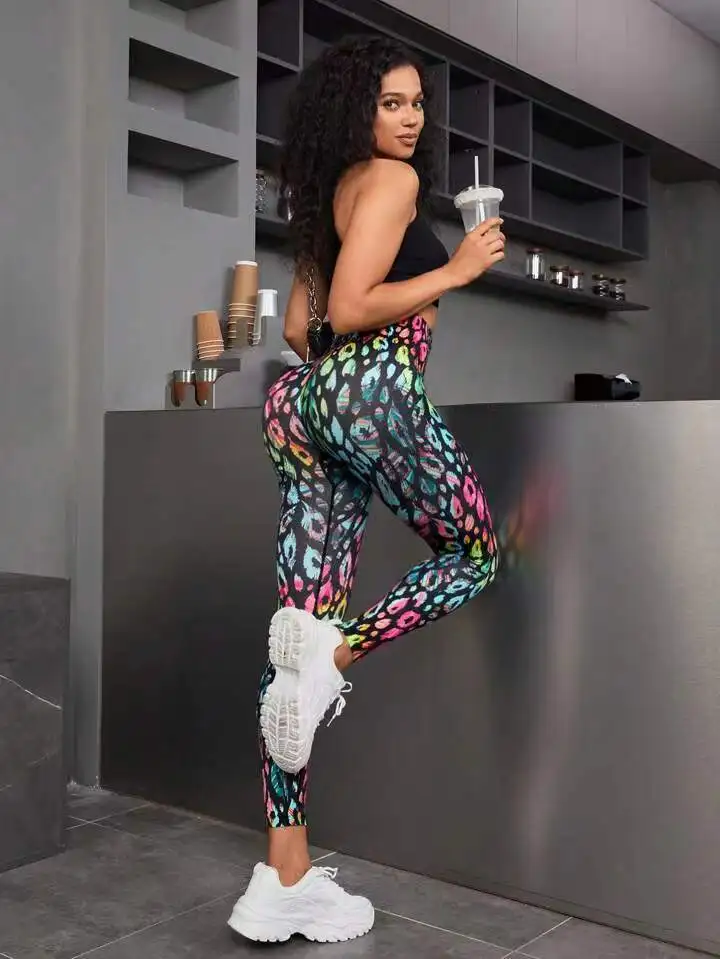 New 3D Print Tie Dye Sports Pants Women Seamless Leggings High Waist Fitness Push Up Leggings Gym Clothing Workout Tights - Image 15