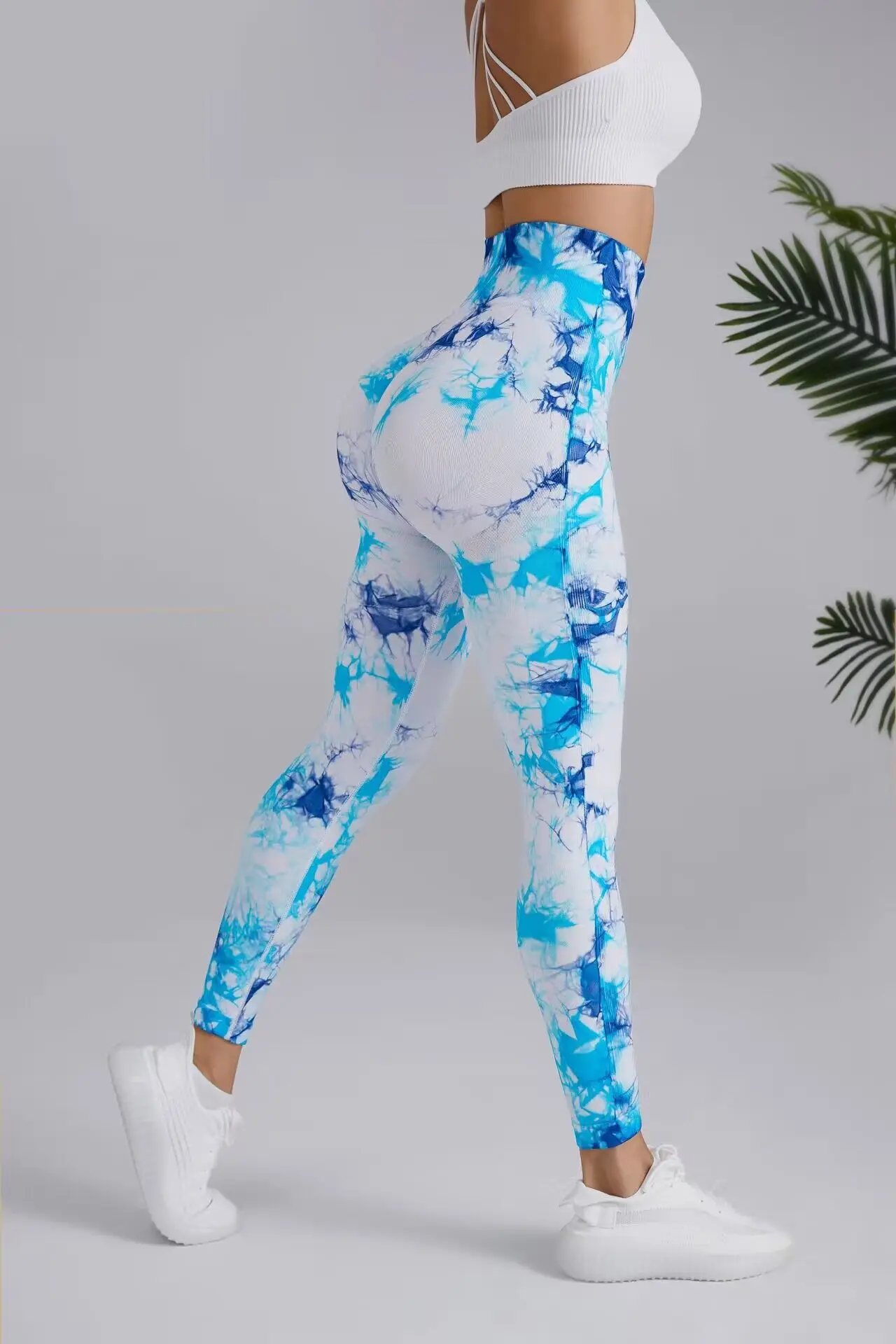 New 3D Print Tie Dye Sports Pants Women Seamless Leggings High Waist Fitness Push Up Leggings Gym Clothing Workout Tights - Image 23