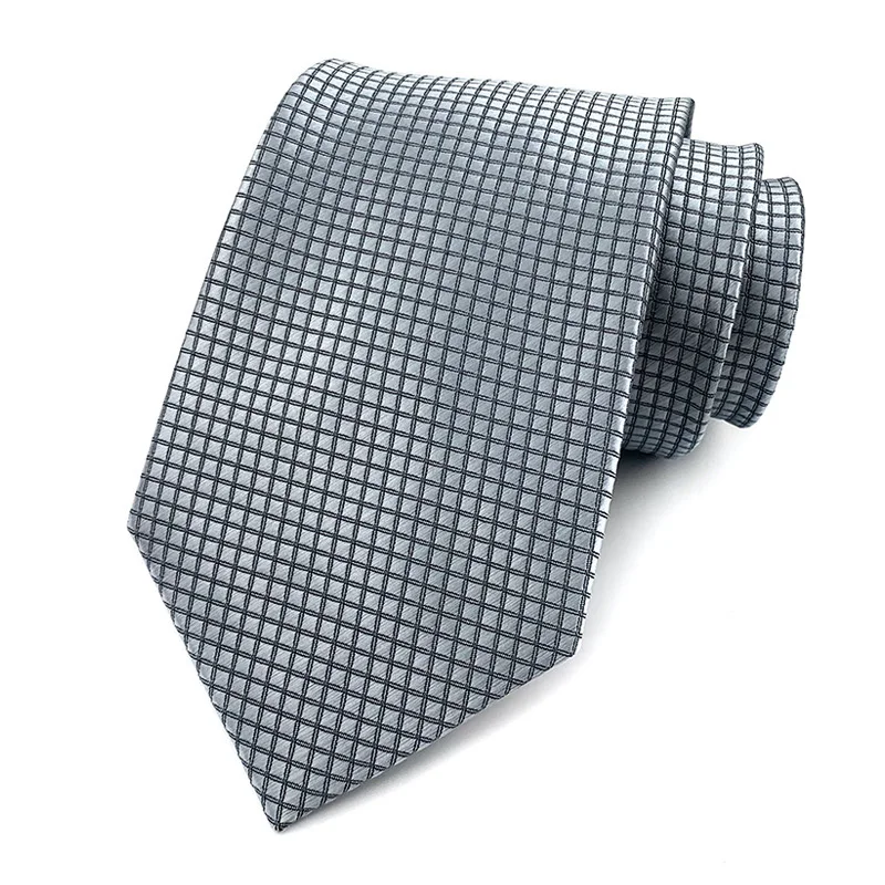 New 8CM Mens Tie Necktie Polka Dot Solid Ties For Man Groom Groomsman Jacquard Woven Ascot Neck Tie Formal Business Party - Image 15