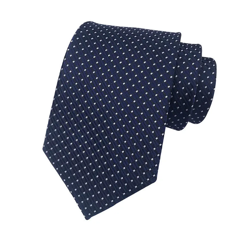 New 8CM Mens Tie Necktie Polka Dot Solid Ties For Man Groom Groomsman Jacquard Woven Ascot Neck Tie Formal Business Party - Image 21
