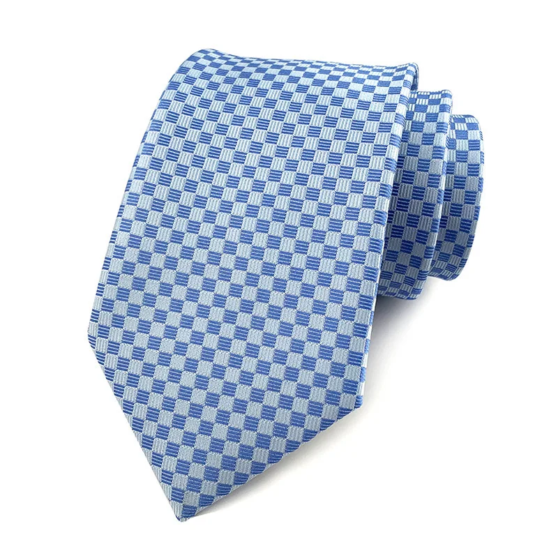 New 8CM Mens Tie Necktie Polka Dot Solid Ties For Man Groom Groomsman Jacquard Woven Ascot Neck Tie Formal Business Party - Image 30