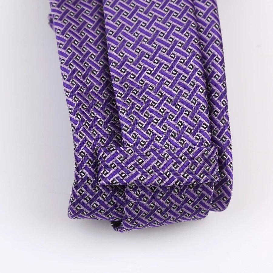 New 8CM Mens Tie Necktie Polka Dot Solid Ties For Man Groom Groomsman Jacquard Woven Ascot Neck Tie Formal Business Party - Image 4