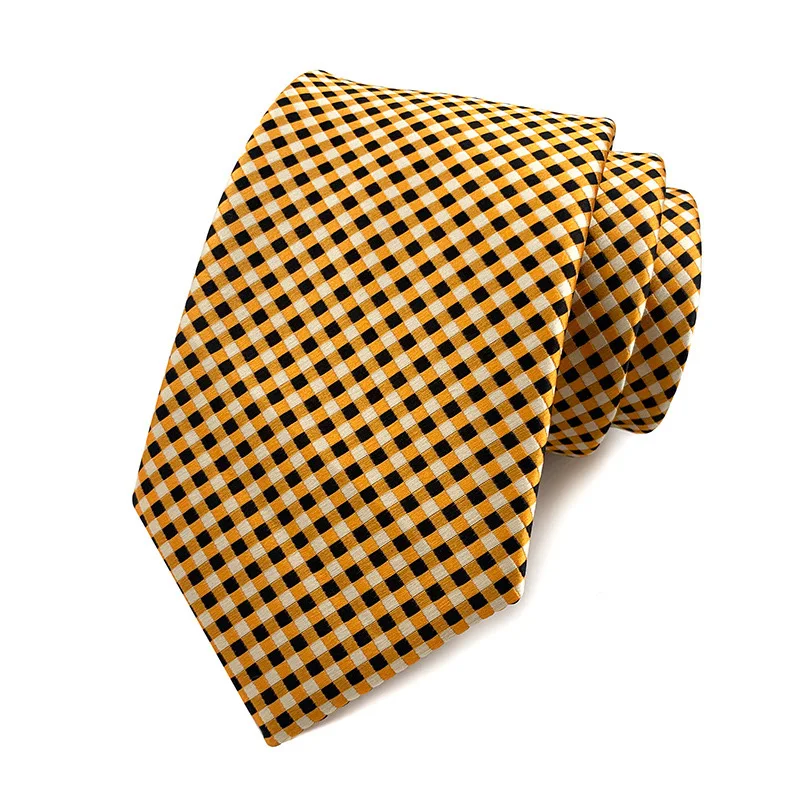 New 8CM Mens Tie Necktie Polka Dot Solid Ties For Man Groom Groomsman Jacquard Woven Ascot Neck Tie Formal Business Party - Image 8