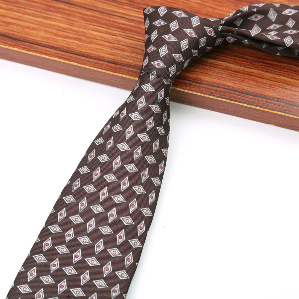 New 8CM Printing Ties For Men Necktie Paisley Floral Designer Scarf Tie For Groom Business Wedding Party - Image 12