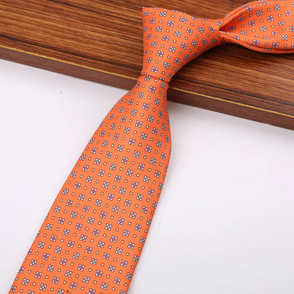 New 8CM Printing Ties For Men Necktie Paisley Floral Designer Scarf Tie For Groom Business Wedding Party - Image 13