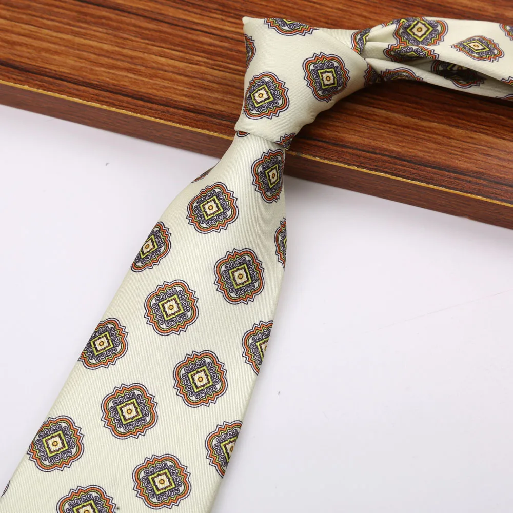 New 8CM Printing Ties For Men Necktie Paisley Floral Designer Scarf Tie For Groom Business Wedding Party - Image 19