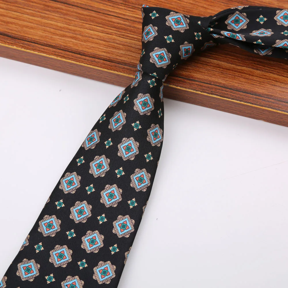 New 8CM Printing Ties For Men Necktie Paisley Floral Designer Scarf Tie For Groom Business Wedding Party - Image 21