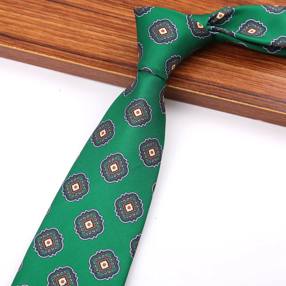 New 8CM Printing Ties For Men Necktie Paisley Floral Designer Scarf Tie For Groom Business Wedding Party - Image 25