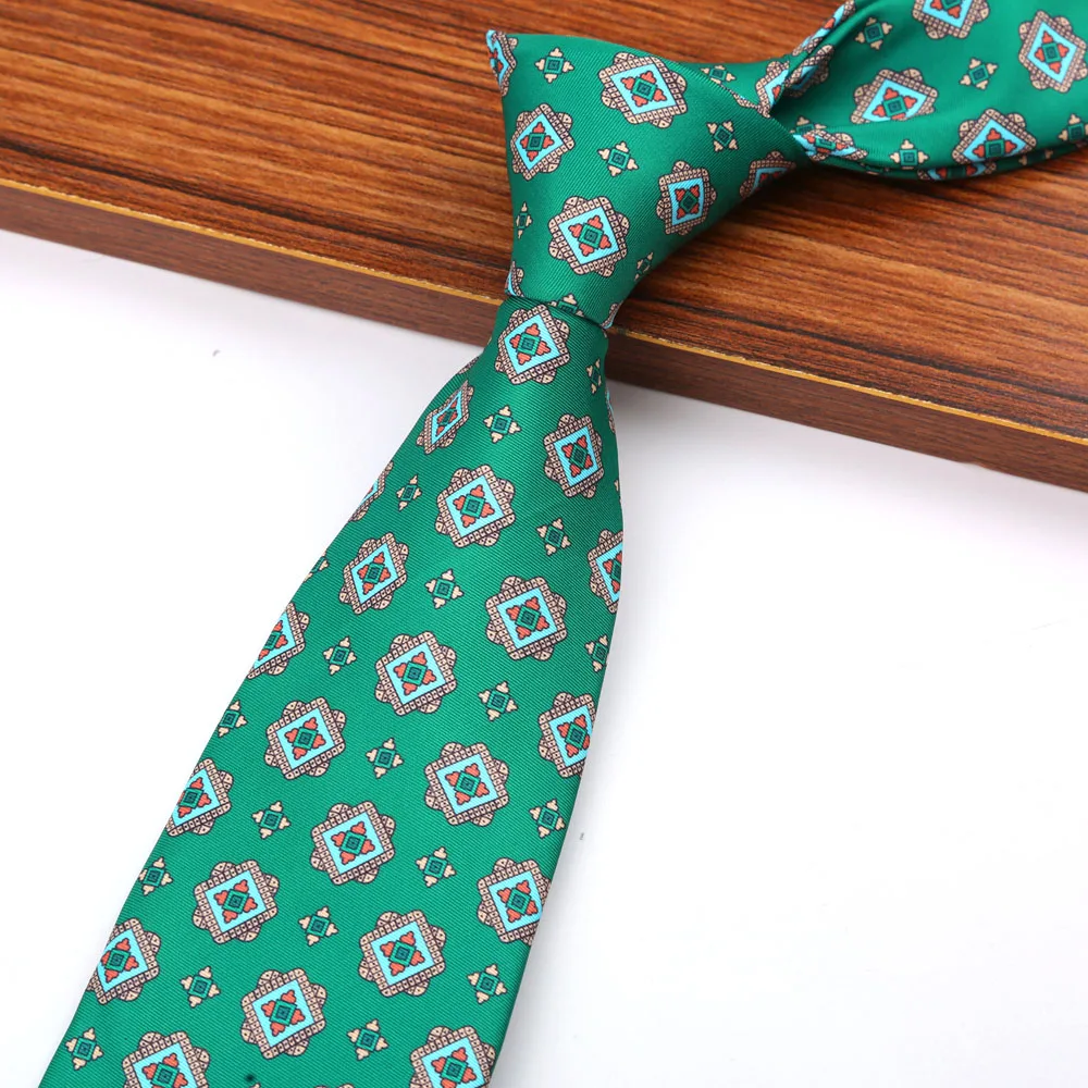 New 8CM Printing Ties For Men Necktie Paisley Floral Designer Scarf Tie For Groom Business Wedding Party - Image 28