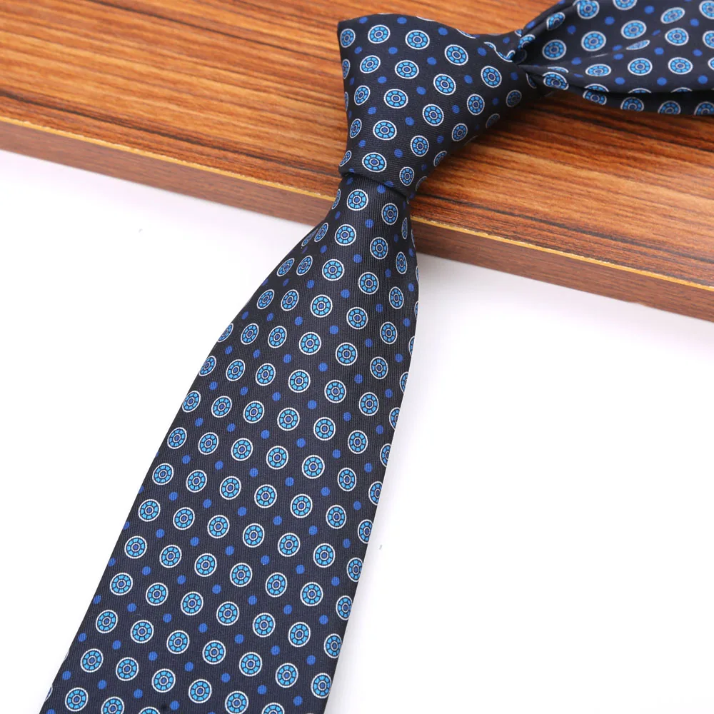 New 8CM Printing Ties For Men Necktie Paisley Floral Designer Scarf Tie For Groom Business Wedding Party - Image 29
