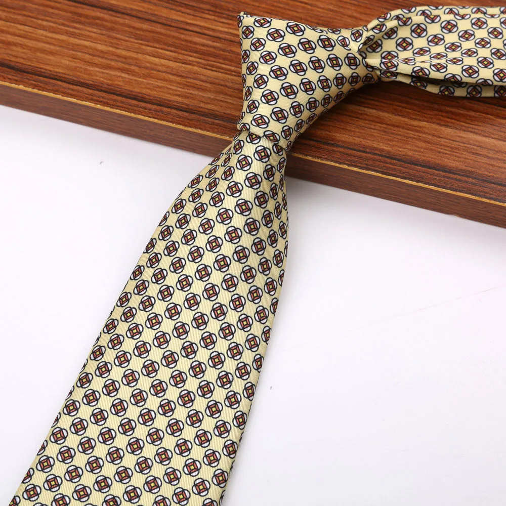 New 8CM Printing Ties For Men Necktie Paisley Floral Designer Scarf Tie For Groom Business Wedding Party - Image 30