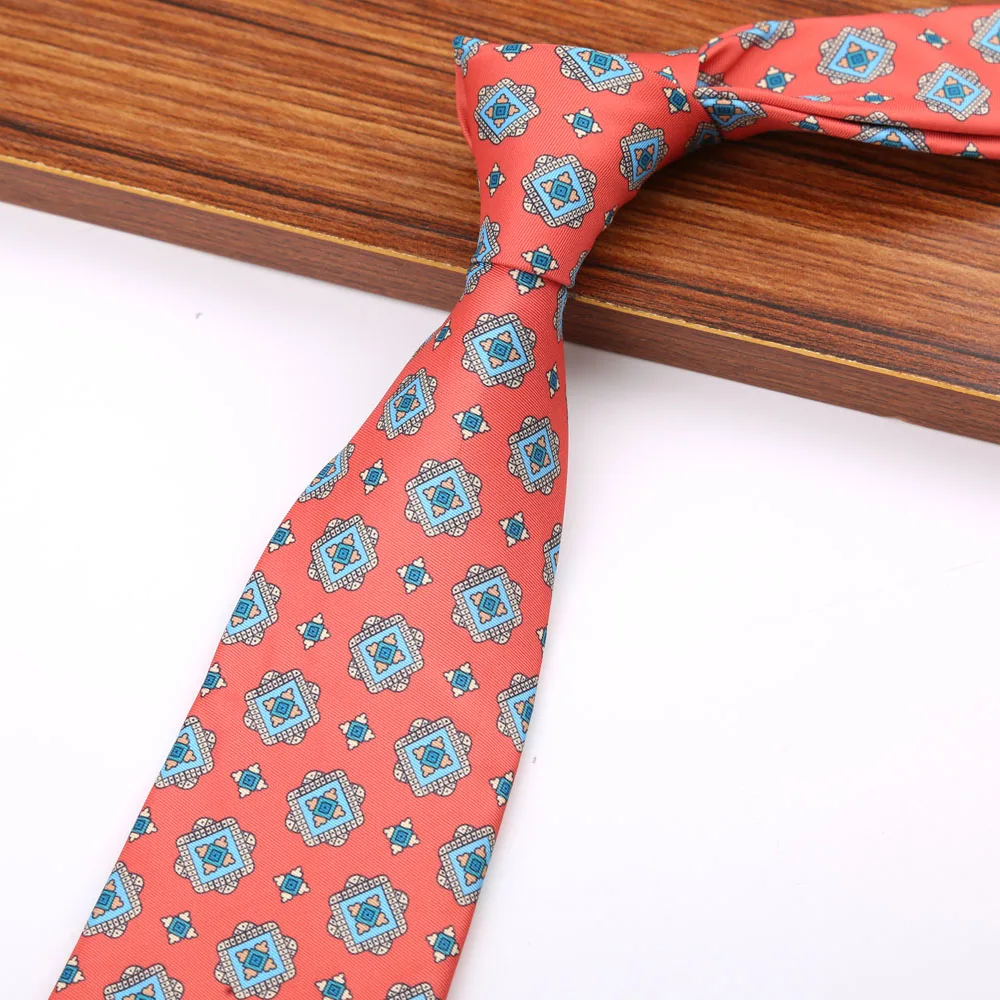 New 8CM Printing Ties For Men Necktie Paisley Floral Designer Scarf Tie For Groom Business Wedding Party - Image 31