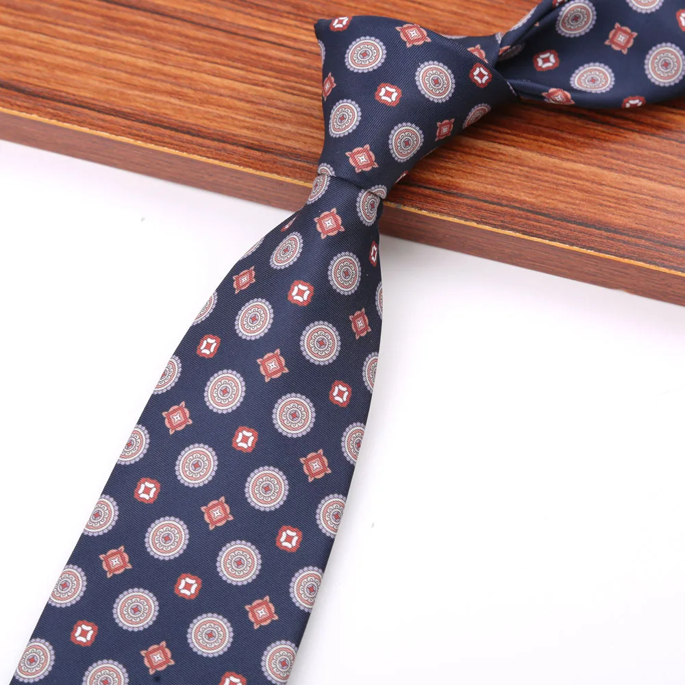 New 8CM Printing Ties For Men Necktie Paisley Floral Designer Scarf Tie For Groom Business Wedding Party - Image 34