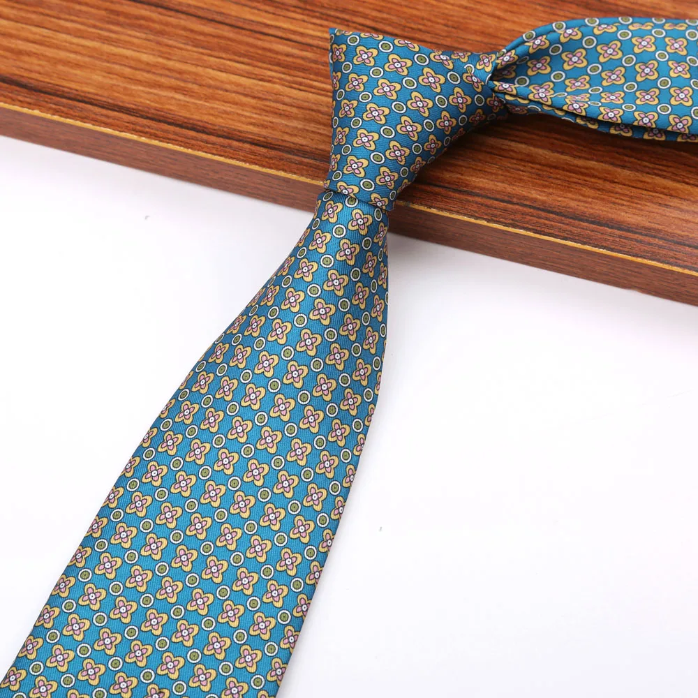 New 8CM Printing Ties For Men Necktie Paisley Floral Designer Scarf Tie For Groom Business Wedding Party - Image 35