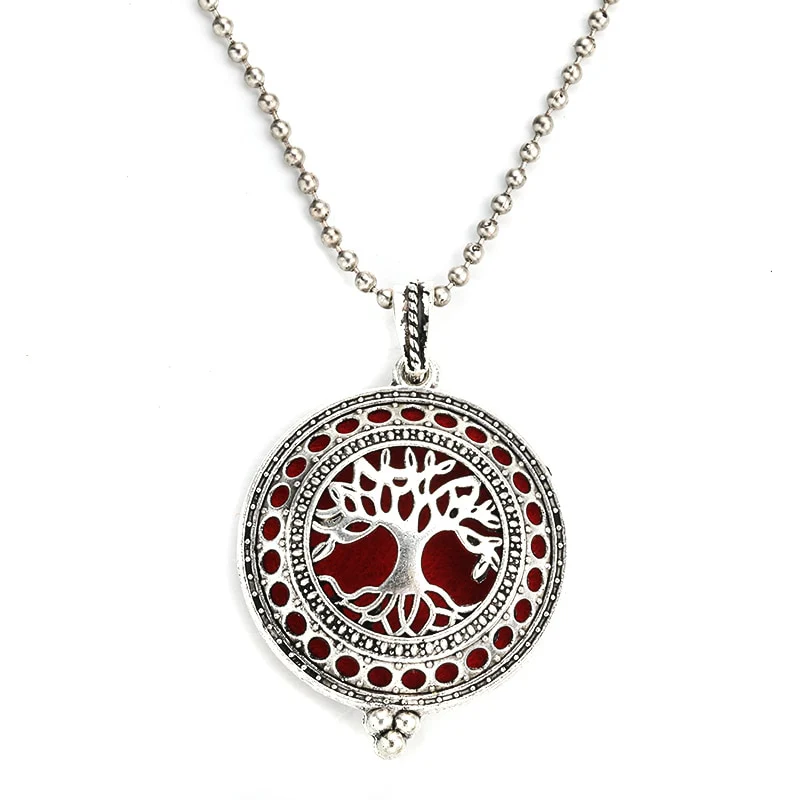 New Aroma Kaleidoscope Retro Necklace Antique Locket Pendant Magnetic Perfume Essential Oil Diffuser Locket Aromatherapy Jewelry - Image 10