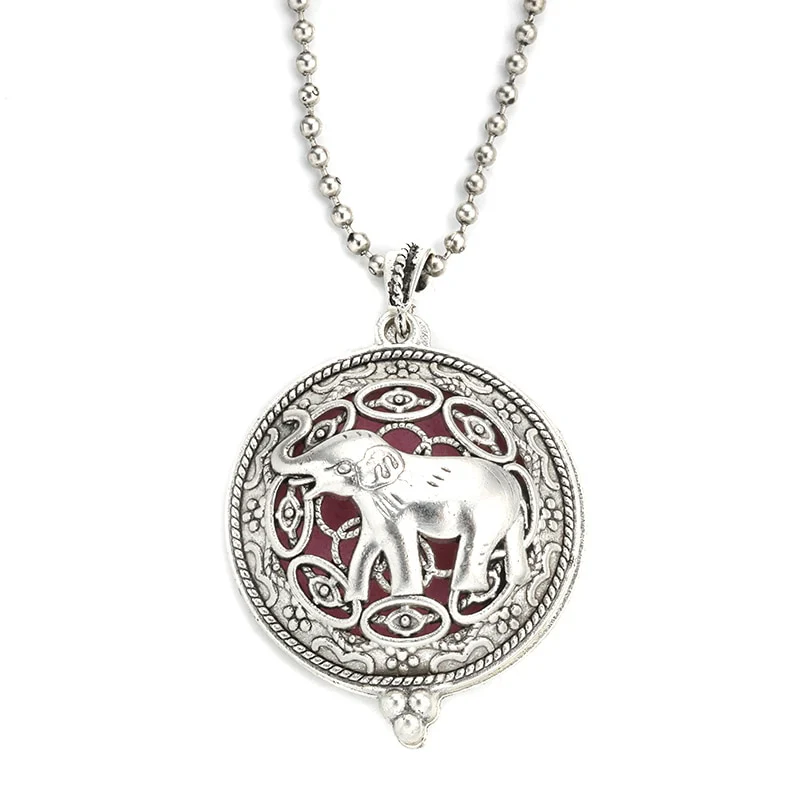 New Aroma Kaleidoscope Retro Necklace Antique Locket Pendant Magnetic Perfume Essential Oil Diffuser Locket Aromatherapy Jewelry - Image 11
