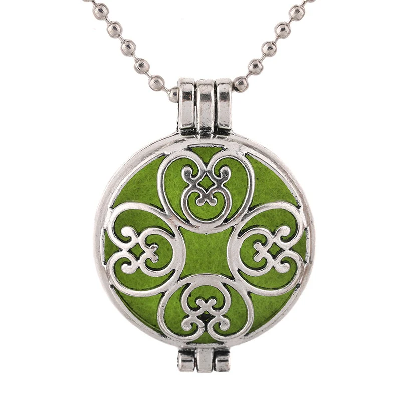 New Aroma Kaleidoscope Retro Necklace Antique Locket Pendant Magnetic Perfume Essential Oil Diffuser Locket Aromatherapy Jewelry - Image 15