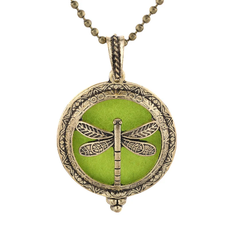 New Aroma Kaleidoscope Retro Necklace Antique Locket Pendant Magnetic Perfume Essential Oil Diffuser Locket Aromatherapy Jewelry - Image 19