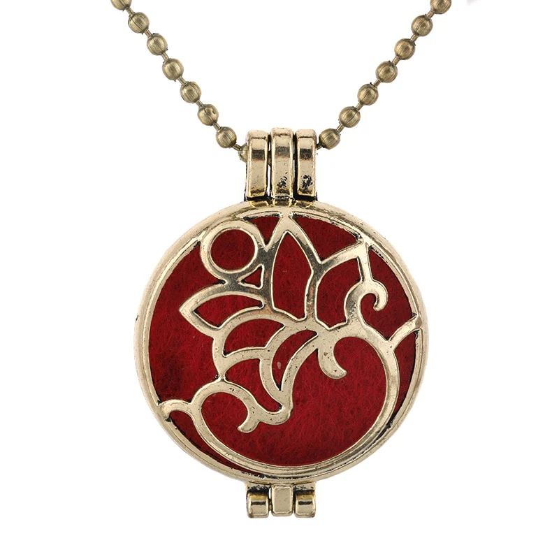 New Aroma Kaleidoscope Retro Necklace Antique Locket Pendant Magnetic Perfume Essential Oil Diffuser Locket Aromatherapy Jewelry - Image 21