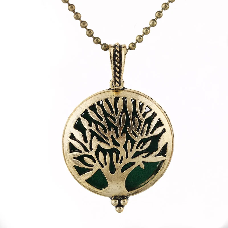 New Aroma Kaleidoscope Retro Necklace Antique Locket Pendant Magnetic Perfume Essential Oil Diffuser Locket Aromatherapy Jewelry - Image 25