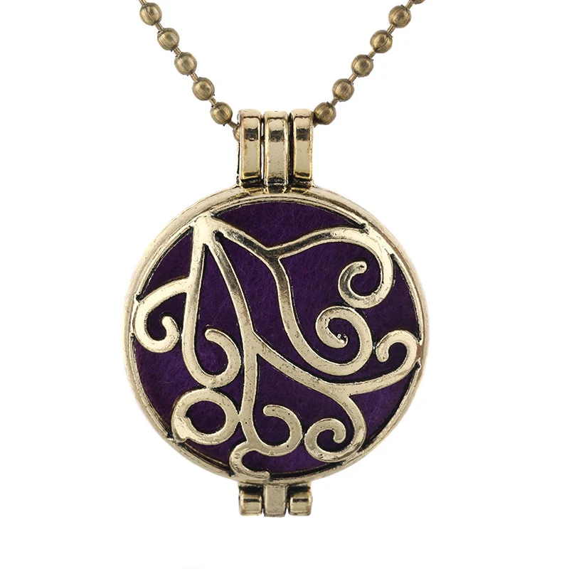 New Aroma Kaleidoscope Retro Necklace Antique Locket Pendant Magnetic Perfume Essential Oil Diffuser Locket Aromatherapy Jewelry - Image 36