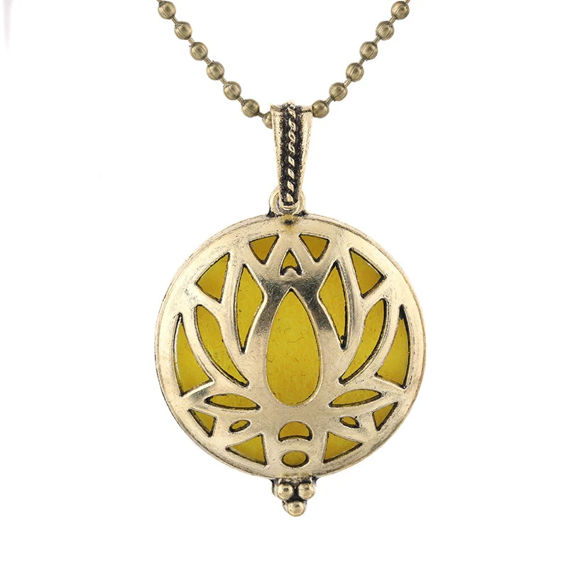 New Aroma Kaleidoscope Retro Necklace Antique Locket Pendant Magnetic Perfume Essential Oil Diffuser Locket Aromatherapy Jewelry - Image 37