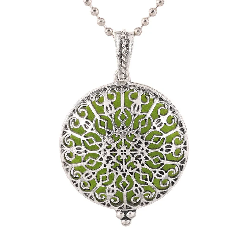 New Aroma Kaleidoscope Retro Necklace Antique Locket Pendant Magnetic Perfume Essential Oil Diffuser Locket Aromatherapy Jewelry - Image 43