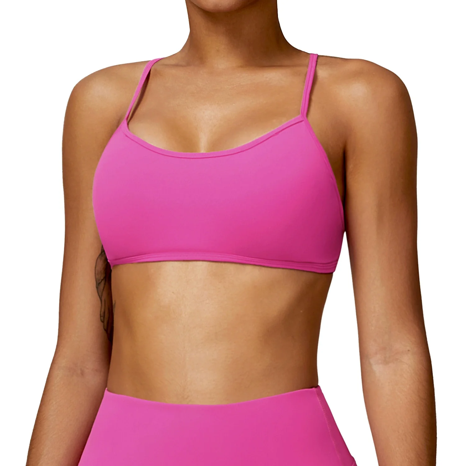 New Arrival Fashion Brushed Tight Yoga Bra Bubble Wrap Sports Intimates Running Beauty Back Workout Top Female with Chest Pad - Image 5