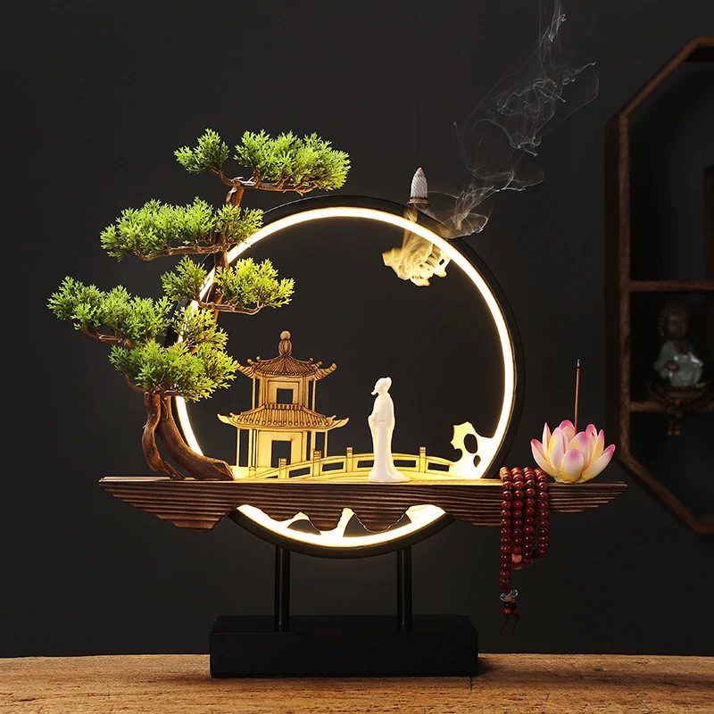 New Chinese Style Small Night Lamp Office Desk Surface Panel Opening Gift - Image 3