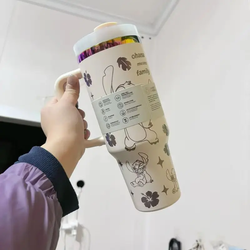 New Cute 40oz Stainless Steel Insulated Cup 1180ml 304 Stainless Steel Vacuum Insulated Car Coffee Cup Sports Outdoor Travel - Image 4