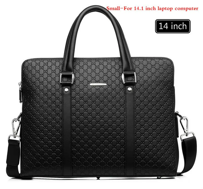 New Double Layers Men's Leather Business Briefcase Casual Man Shoulder Bag Messenger Bag Male Laptops Handbags Men Travel Bags - Image 9