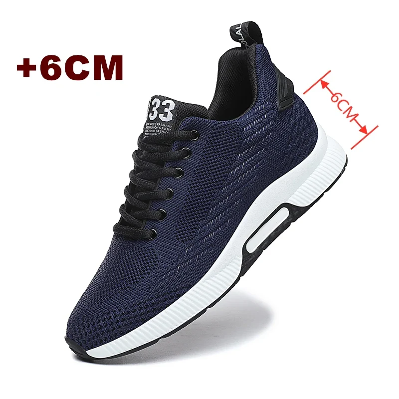 New Elevator Shoes Men Sneakers Heightening Shoes Height Increase Shoes Insoles 6CM Man Daily Life Height Increasing Shoe - Image 9
