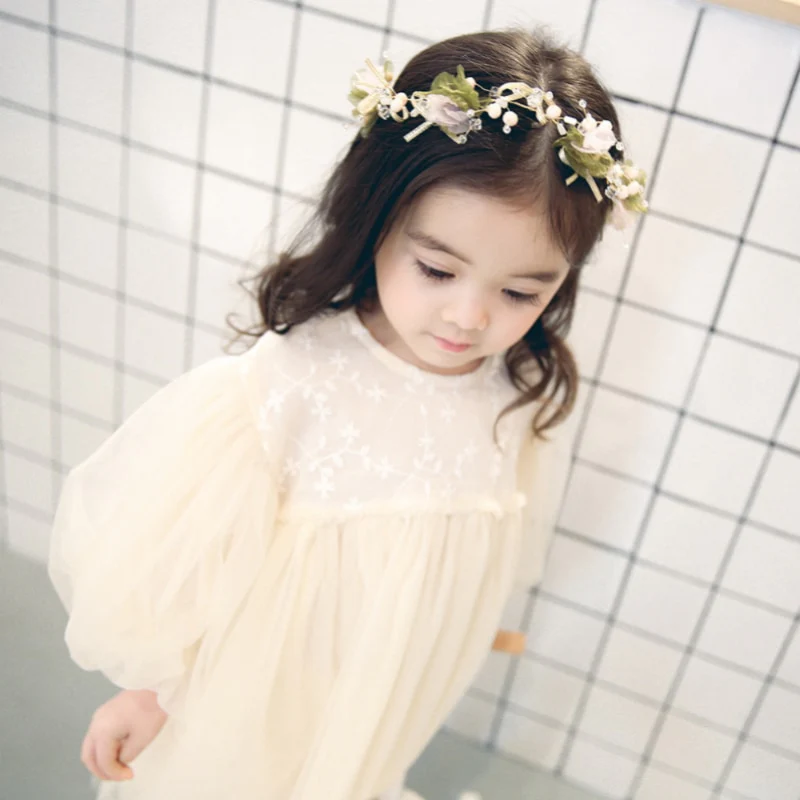 New Evening Dresses Kids Dresses for Girls Spring Girl Dress Child Baby Sweet Princess Dress Designer Baby Girl ClothesZB