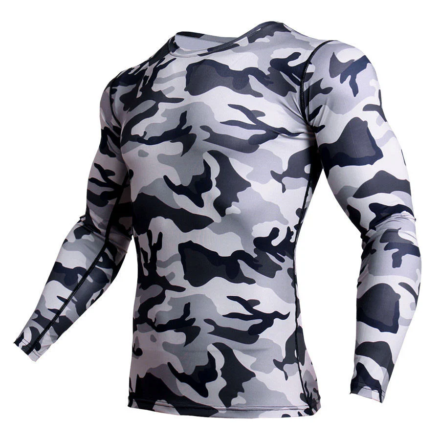 New Fitness Camo T Shirt Men Compression Shirt Sportswear MMA Rashguard Mens GYM Joggers Leggings Gyms Bodybuilding Tights - Image 8