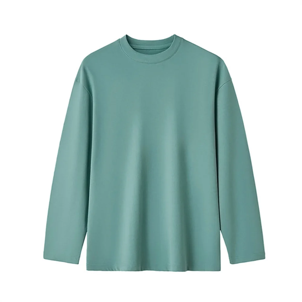 New Long Sleeve t shirt for Men Autumn Fashion Cotton Solid Color t-shirts Cozy Streetwear Men's t-shirt 5XL Baggy Korean Trendy - Image 7