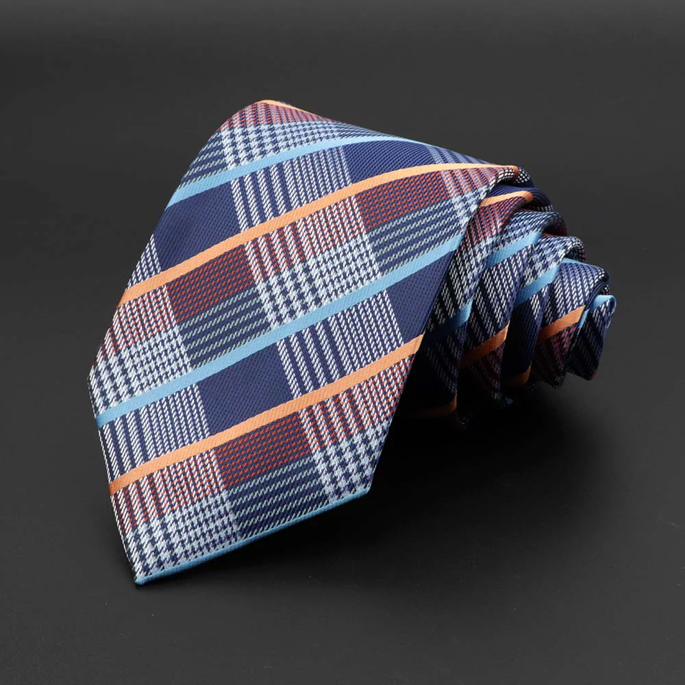 New Men's Tie Classic Solid Color Stripe Flower Floral 8cm Jacquard Necktie Accessories Daily Wear Cravat Wedding Party Gift - Image 15