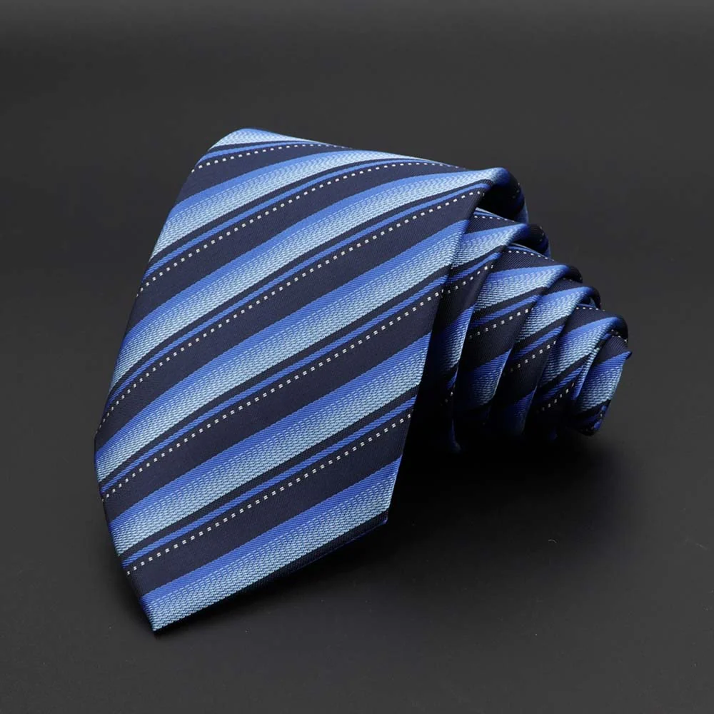 New Men's Tie Classic Solid Color Stripe Flower Floral 8cm Jacquard Necktie Accessories Daily Wear Cravat Wedding Party Gift - Image 50