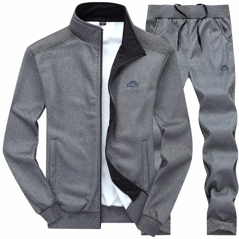 New Men Sets Fashion Sporting Suit Warm Embroidery Zipper Sweatshirt +Sweatpants Men Clothing 2 Pieces Sets Slim Tracksuit 2023 - Image 9
