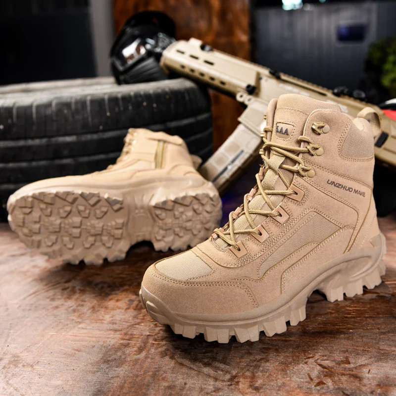 New Men's Boots Tactical Shoes Outdoor Sneakers Hiking Shoes Mountaineering Walking Jogging Ankle Boots Botas Cuturno Masculinas - Image 3