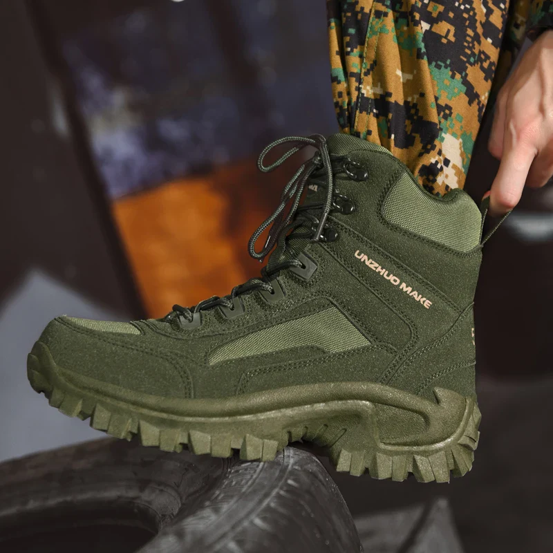 New Men's Boots Tactical Shoes Outdoor Sneakers Hiking Shoes Mountaineering Walking Jogging Ankle Boots Botas Cuturno Masculinas - Image 4