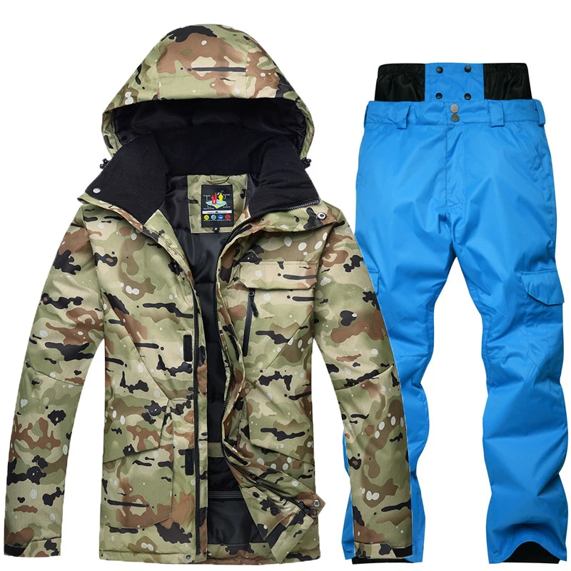 New Mens Camouflage Ski Suit Waterproof Breathable Snowboard Jacket Winter Snow Pants Suits Male Skiing and Snowboarding Sets - Image 16